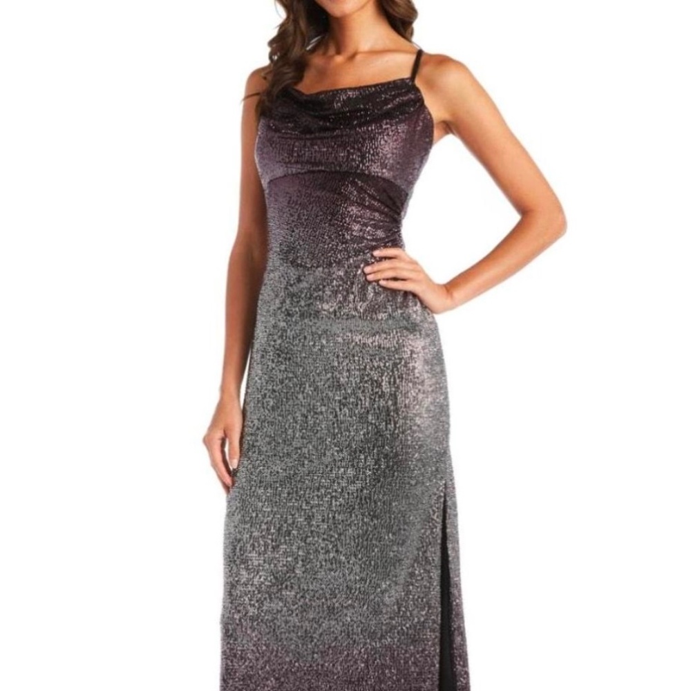 Nightway Purple/Silver Shimmer Dress